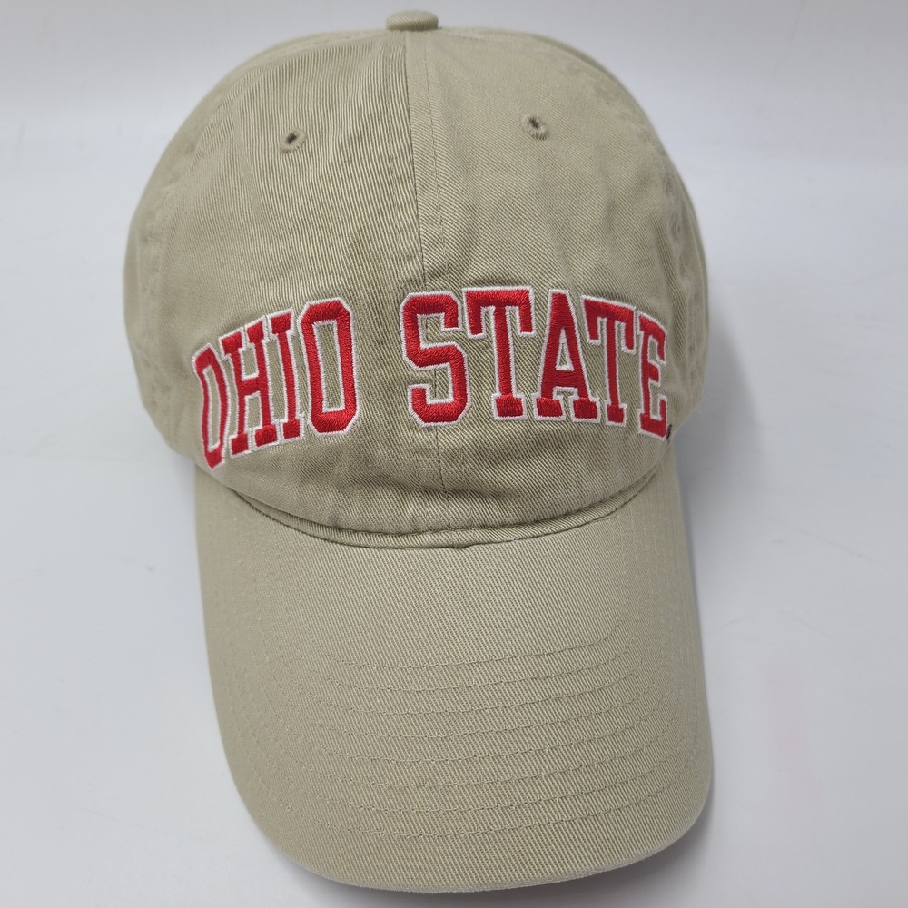 Vintage Ohio State Buckeyes Hat Adjustable Starter Beige Red NCAA University Men